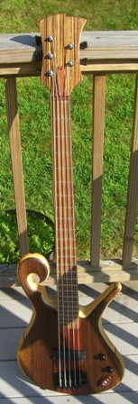 custom hardwood guitars and basses by Adam Stone