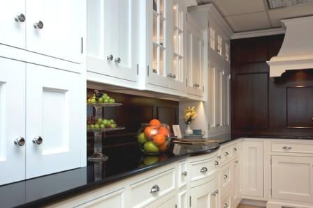 Transitional white inset cabinets