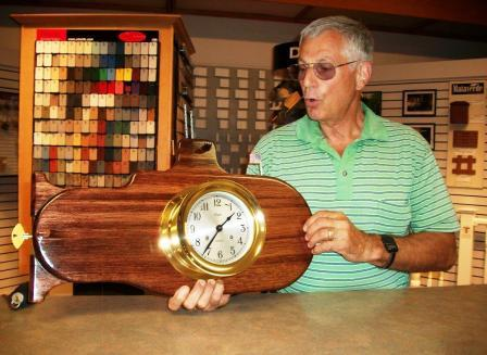 South American Mahogany placque and clock resized 600