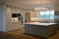 Transitional custom kitchen by General Woodcraft Inc