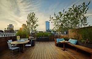 Ipe rooftop deck - Organic Gardener